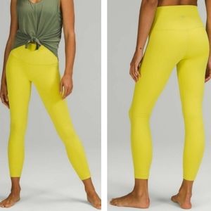 Lululemon Align High-Rise Pant 25" Yellow Serpentine Size 14.